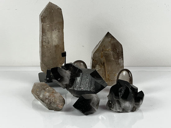 Smokey Quartz Pointers, Clusters, and Free forms