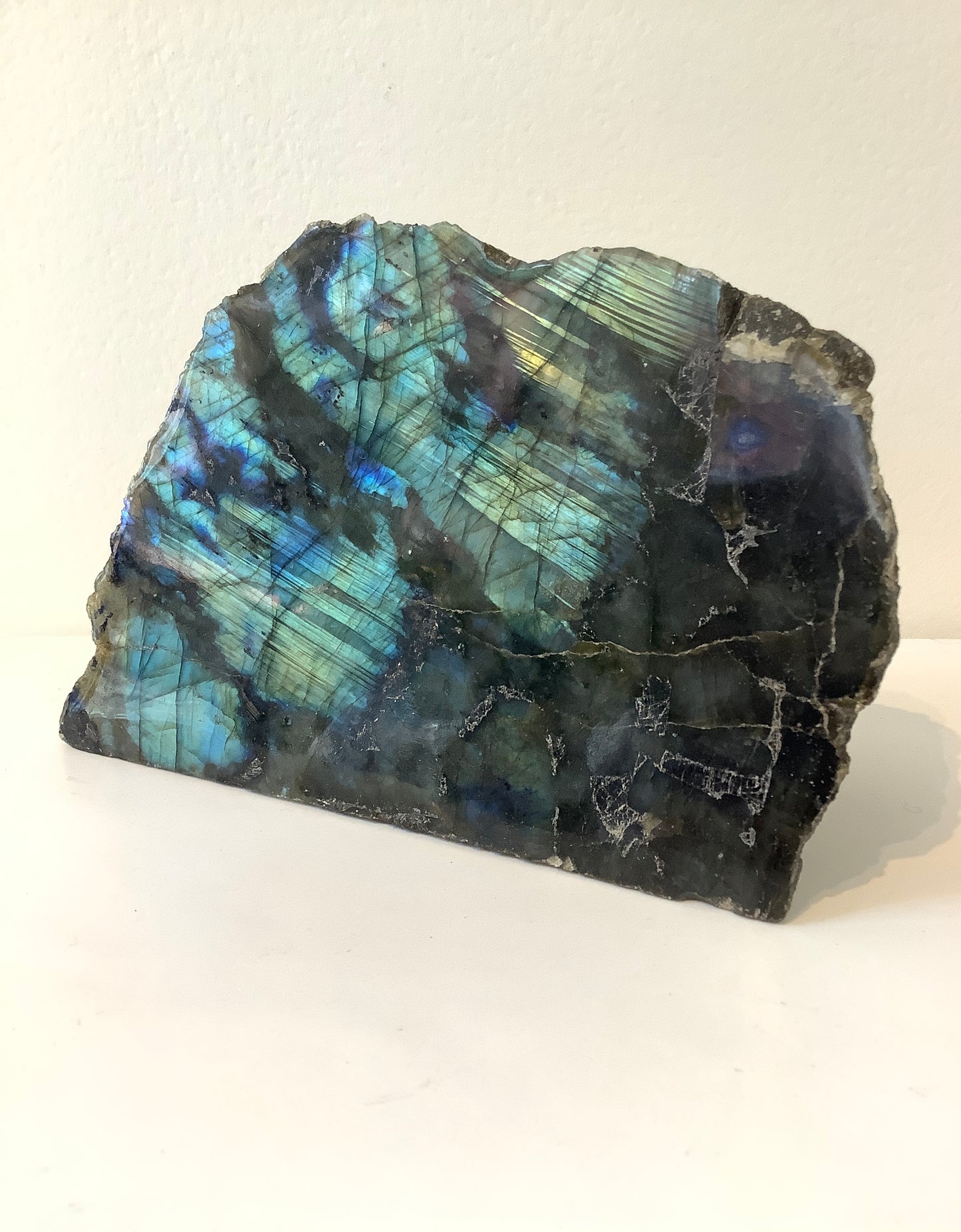 Labradorite Side-Polished Free Form Crystal, Large