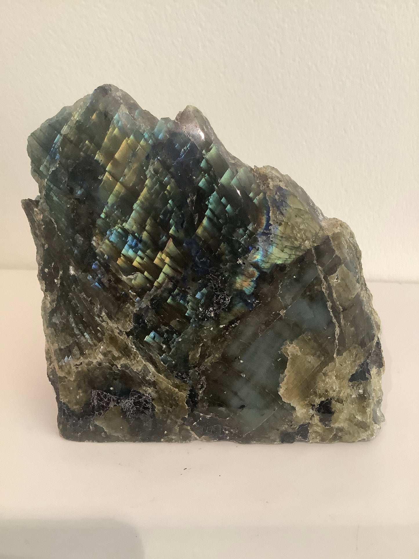 Labradorite Semi-Raw Slab Crystal